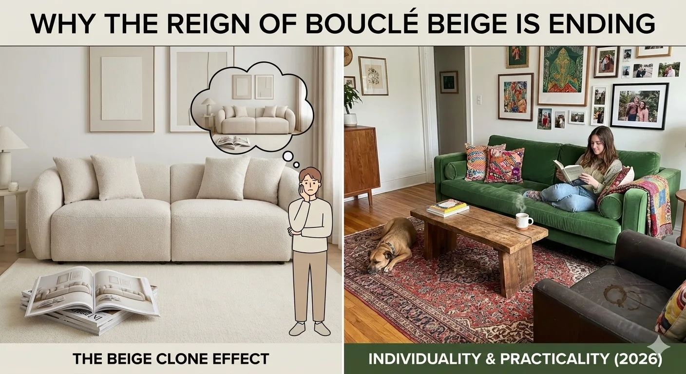 Au-delà du beige : la nouvelle révolution du salon en 2026